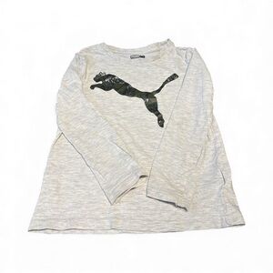 Puma Kids Light Gray Long Sleeve Tee